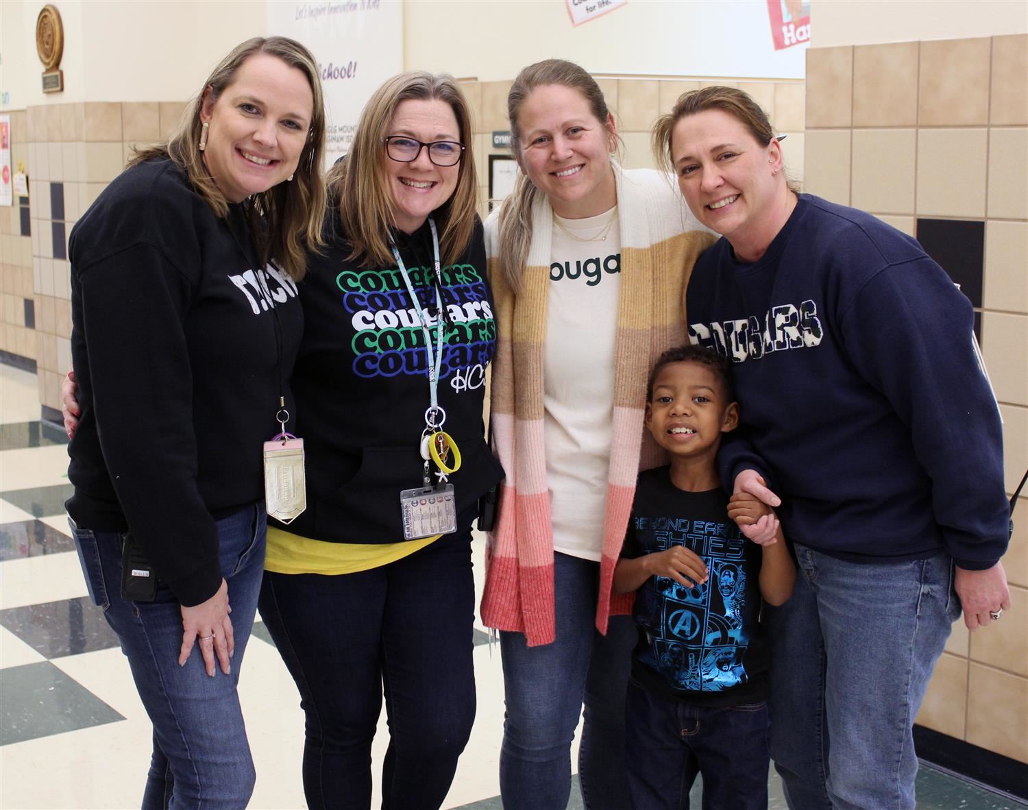 Teachers and a student